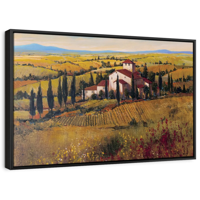 «Nostalgic Tuscany III», reproduction sur toile, H 13 po x l 19 po