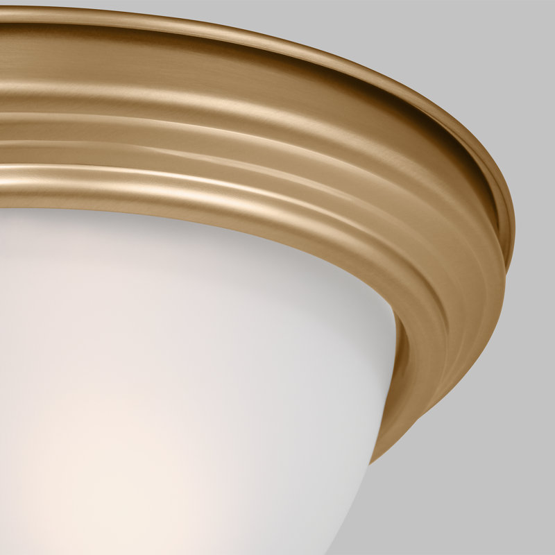 Plafonnier encastré à deux lumières Geary de Génération Lighting , Non, Laiton satiné