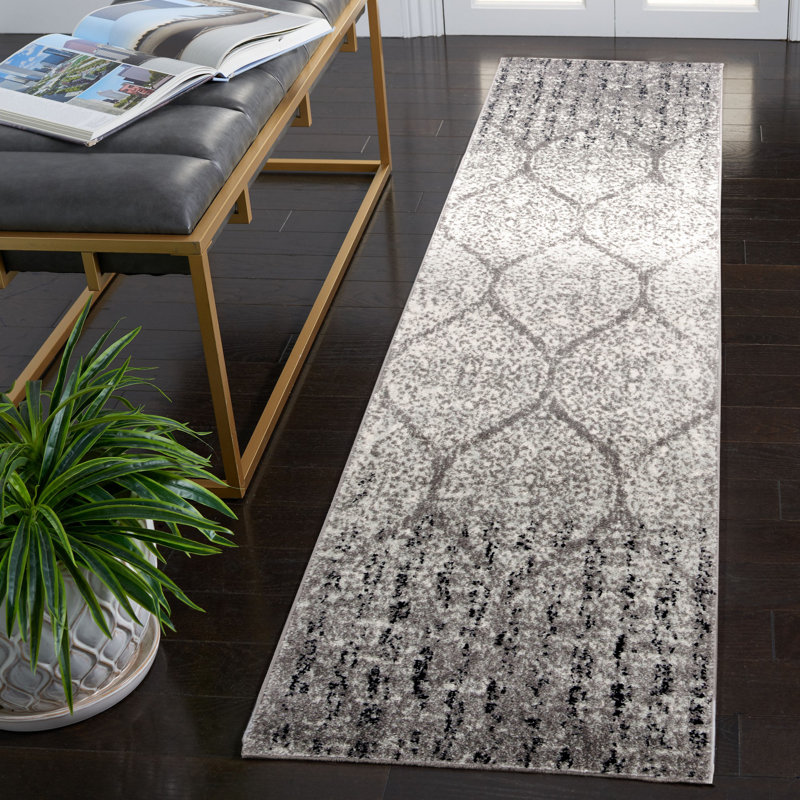 Kara Performance Geometric Rug, Runner 2'3" x 12'