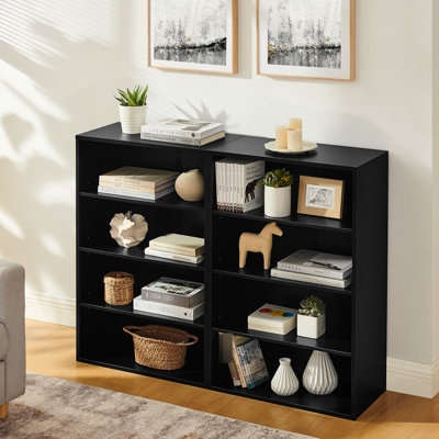 8 - Layer Cd Storage Bookcase, Adjustable Shelves, Living Room Kitchen Office, , Fine Finish, Corrosion Media Rack, Detachable Design, Bedroom Waterproof And