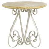 French Abstract End Table