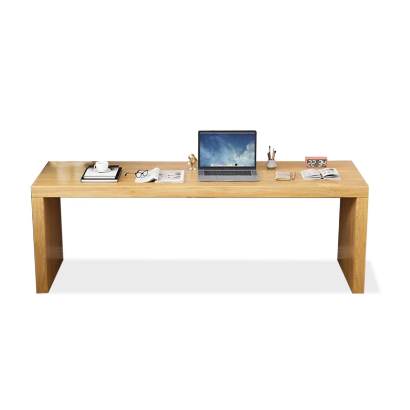 Bureaux rectangulaires en bois massif Burlywood, H 29,53 po x l 78,74 po x P 23,62 po