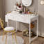 Petit bureau d'ordinateur avec 2 tiroirs-837846694