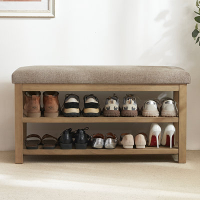 Polyester Upholstered Storage Bench