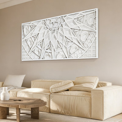 Abstract design 3D engraved wall decoration