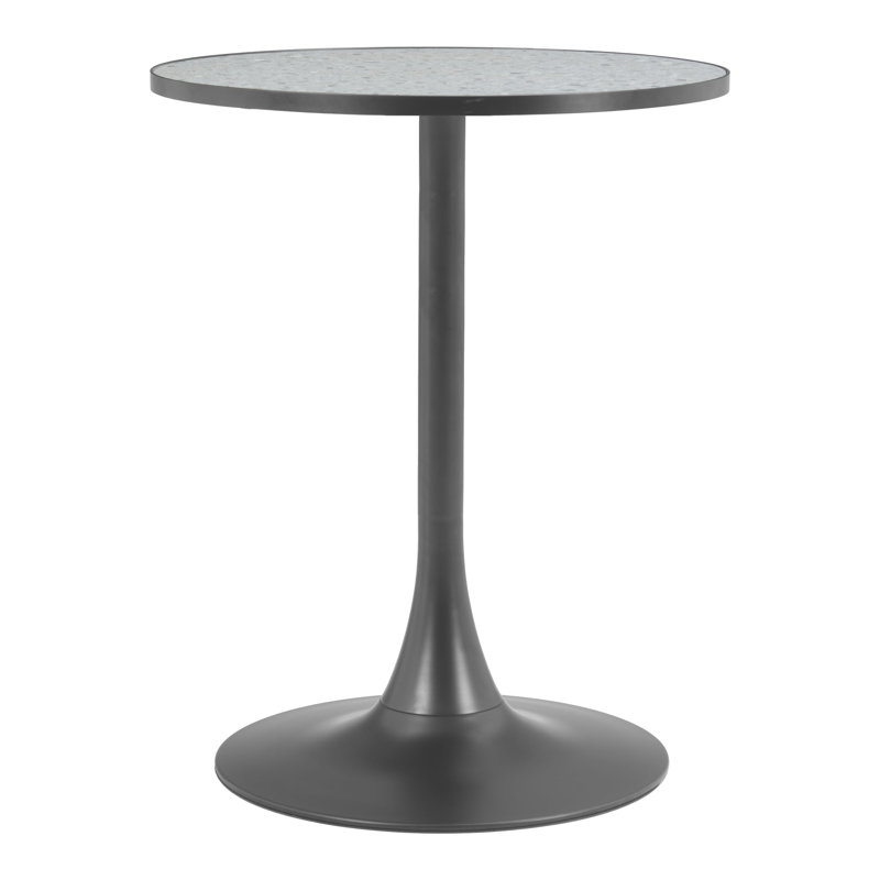 Table de bistro Bite, Noir, Gris