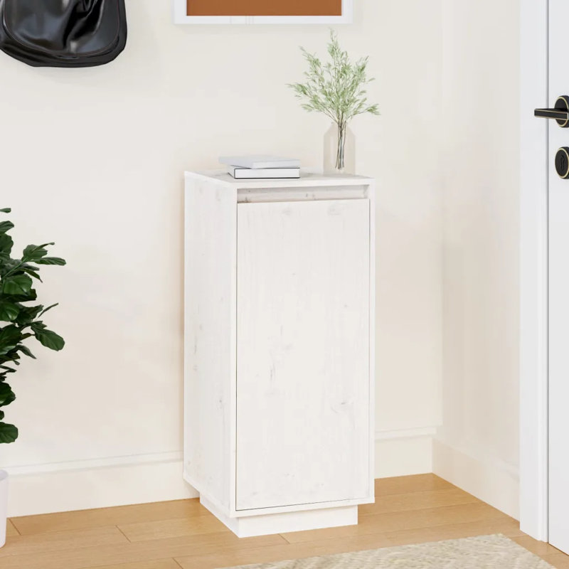 Union Rustic Shoe Storage Cabinet, White