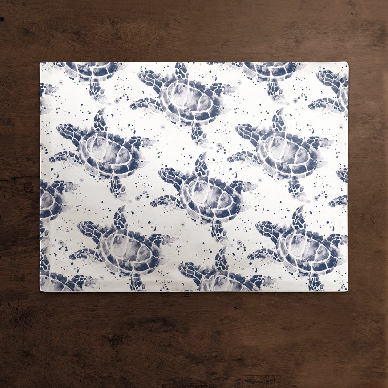 Napperon Sea Turtles, Bleu marine