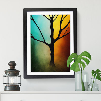 Tree Abstract in Colour Vol.6 1 Piece Single Picture Frame Wall Art