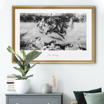 Chasse au renard - reproduction de photo sur toile