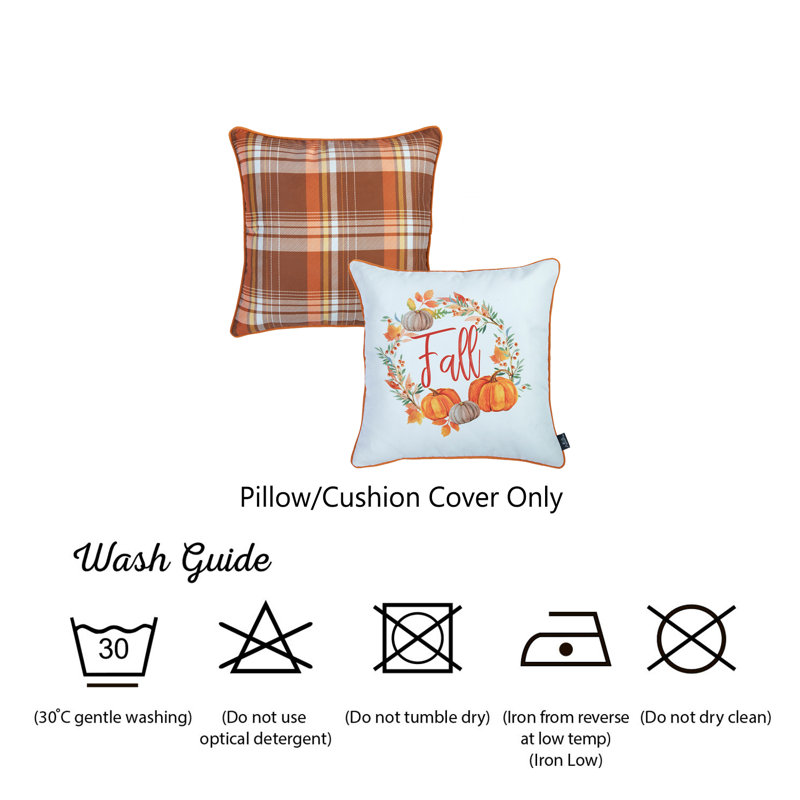 Housse de coussin 2 pièces Hello Fall