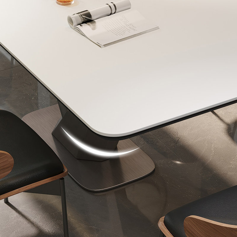 Italian minimalist dining table, 29.53"H x 62.99"L x 31.5"W