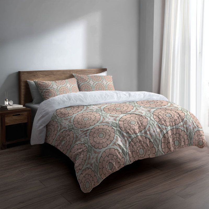 Ensemble d'édredon léger Lexi, Édredon très grand + 2 taies décoratives très, Rosé