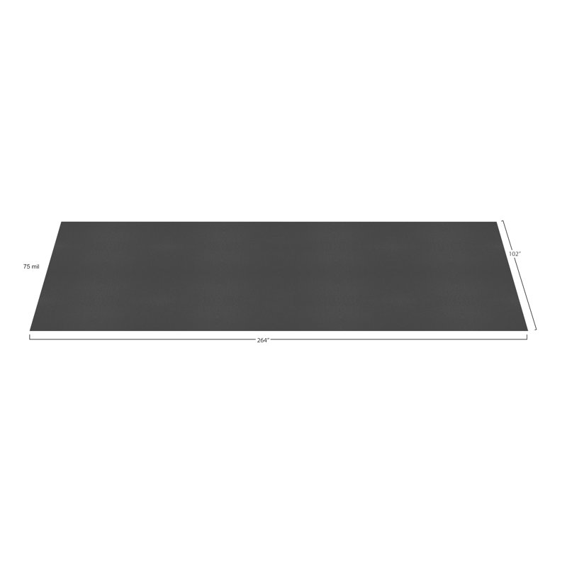 Protecteur de plancher en vinyle G-Floor, Gris, L 8,5 pi x l 22 pi x H 75 mm