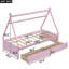 Lit plateforme avec deux tiroirs House-860374365