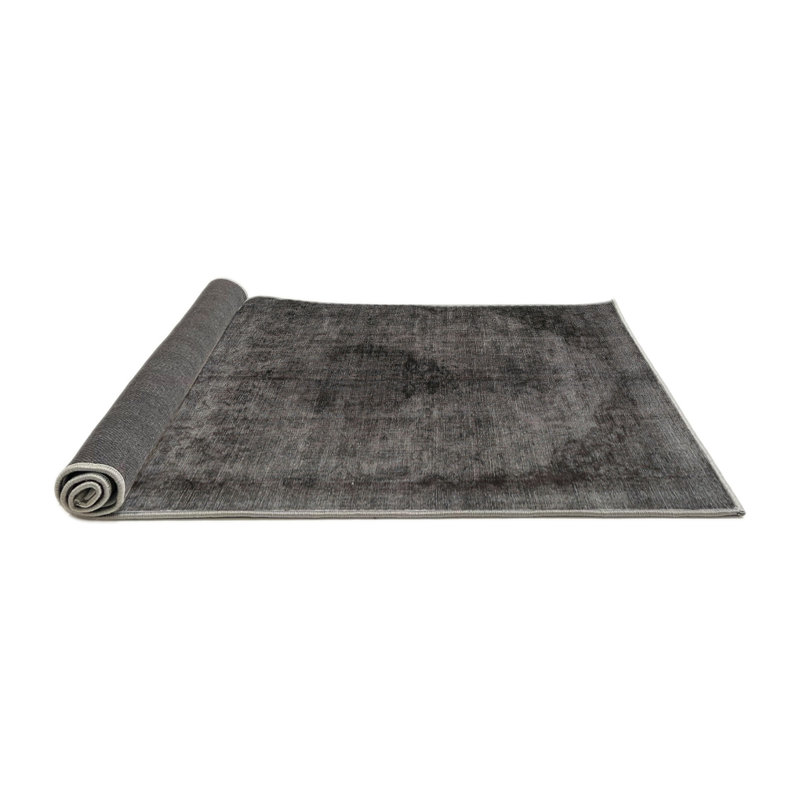 Tapis traditionnel gris / fumée, Rond 3 pi
