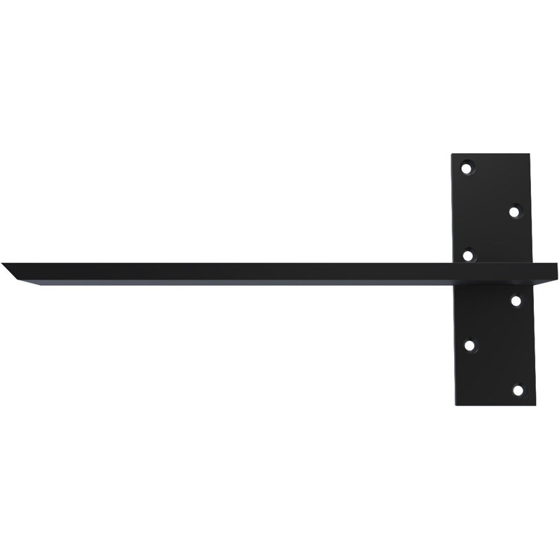 Fixation murale flottante en acier robuste, H 16 po x l 8 po x P 2,5 po