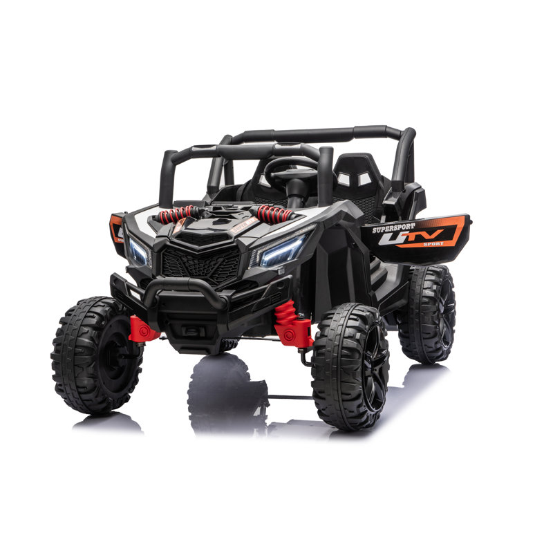 UTV 12V pour enfants avec télécommande, Black