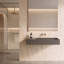Lavabo de salle de bain mural rectangulaire 36 po avec drain dissimulé Juniper - gris, sans trou de robinet-1262523394-1262523455