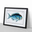 Blue Fish by M.E. Bloch - Picture Frame Painting Print-55687120-55687119