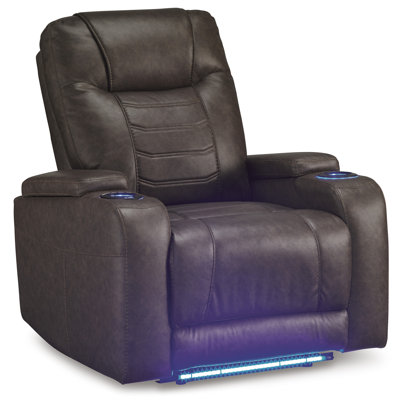 Schooner Rocks Umber Power Recliner/ADJ Headrest