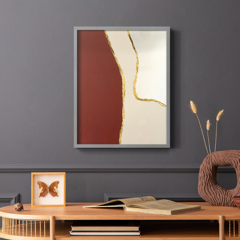 «Allspice I», reproduction encadrée - bois massif, Gris, H 10 po x l 8 po