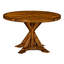 Casually Country Round Walnut Wood Dining Table-39862081-23515267
