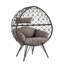 Chaise longue d'extérieur, osier PE