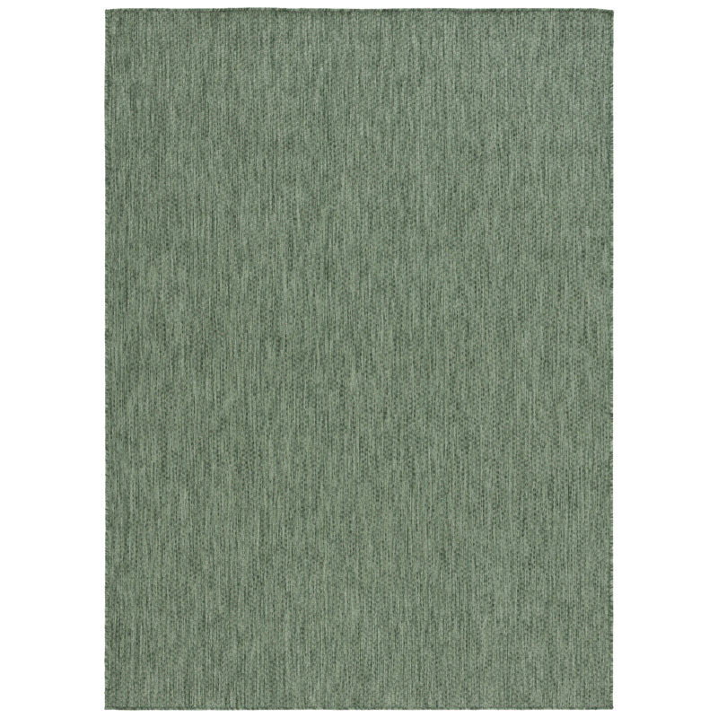 Tapis intérieur / extérieur vert Brihana 260, Rectangle 9 pi x 12 pi