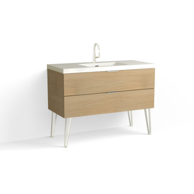 Avila 48" W Freestanding Single Bathroom Vanity with Dawson Leg