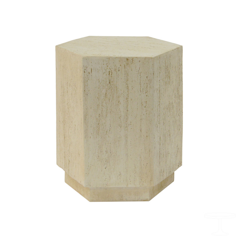Hexagonal Archaistic Side Table