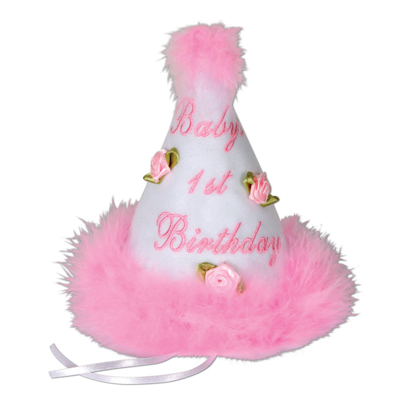 Baby's "1st" Birthday Cone Hat