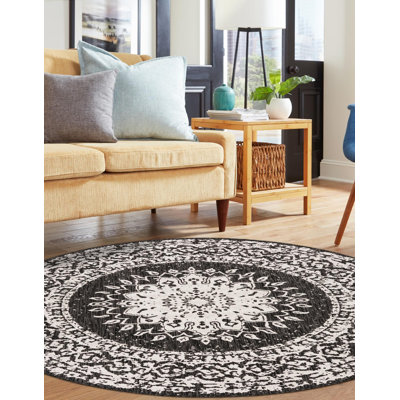 Tapis noir et blanc Contemporary Hitchens