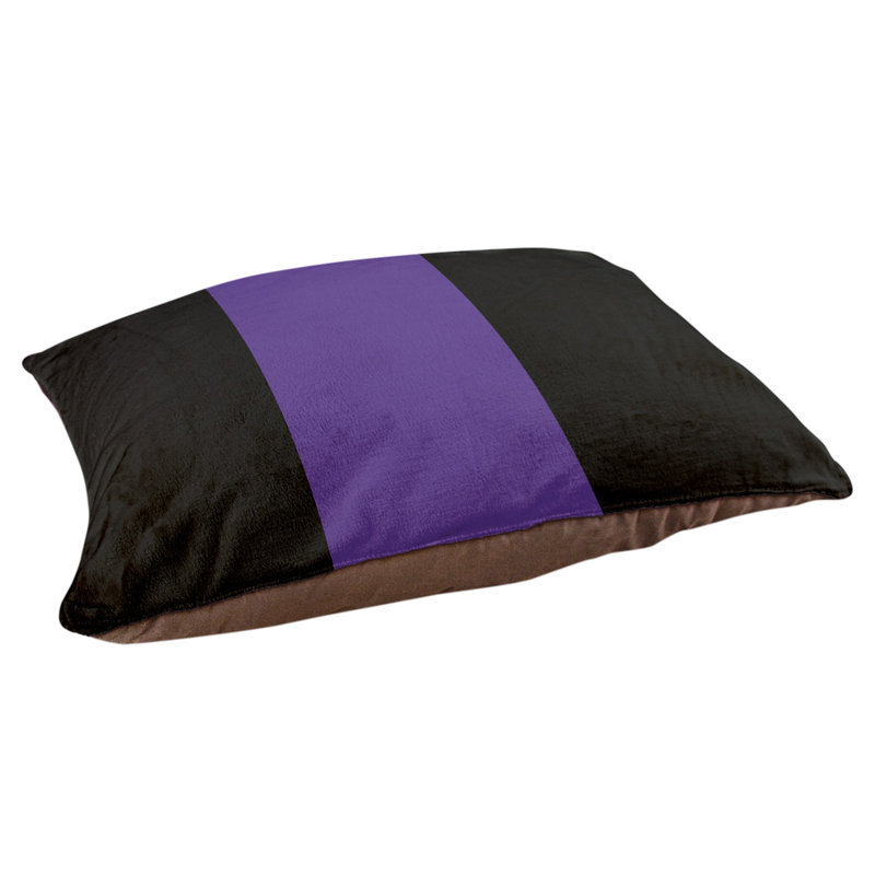 Coussin Washington, Noir / mauve / noir