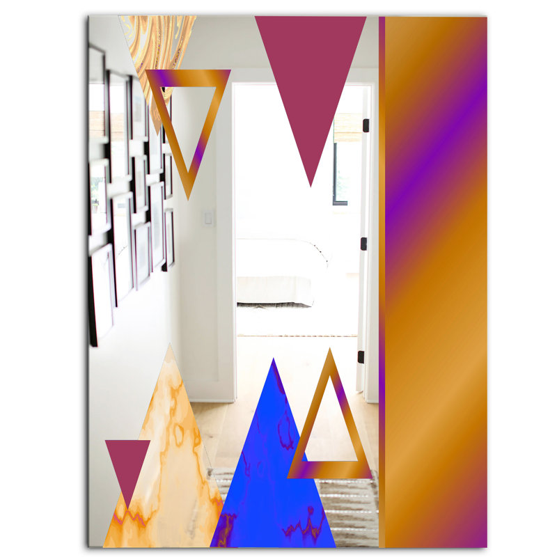 Triangular Spacy Spheres 14 Rectangle Mirror, 39.4" H x 29.5" W