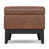 Distressed Saddle Brown Faux Leather