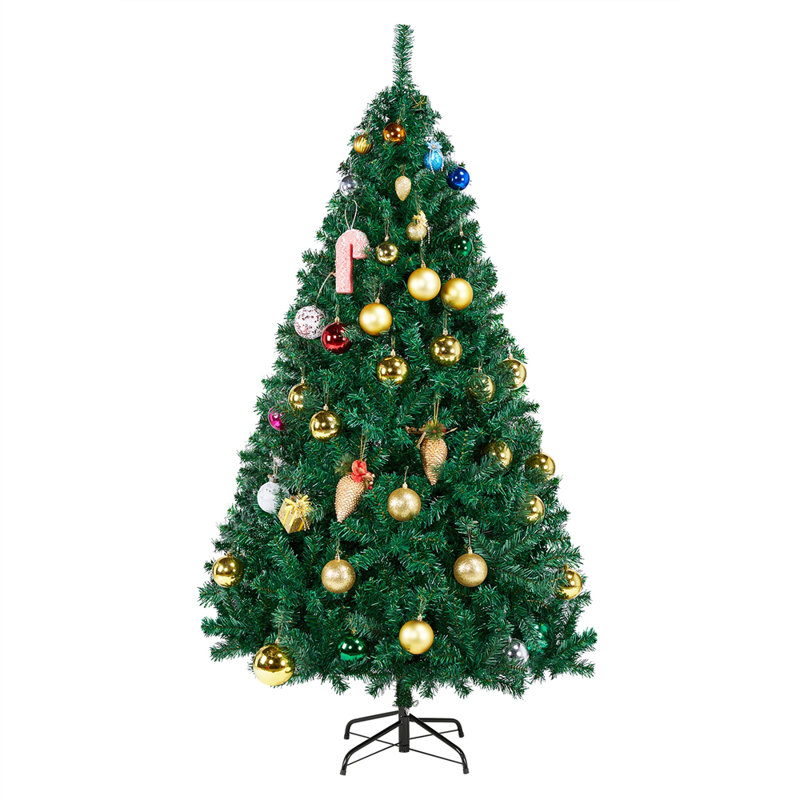 Artificial Fir Christmas Tree, 6ft H x 3.61ft W x 3.61ft D