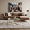 Art sur toile gris