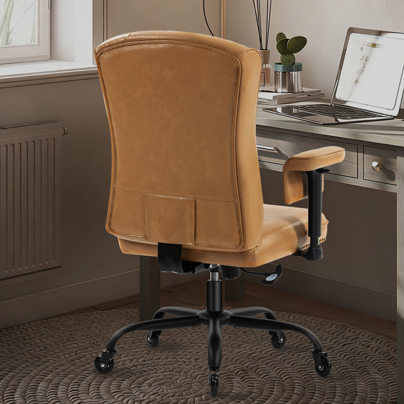 Chaise de bureau Carraton, Jaune terreux