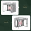 Lit mezzanine en bois avec garde-robe, tablettes et armoire-1022708592-1022708594