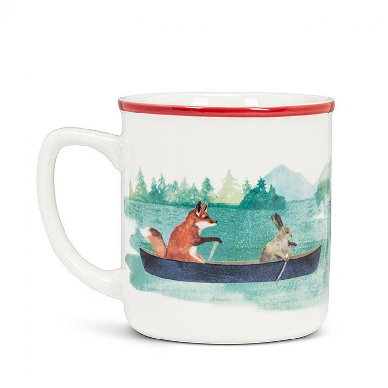 Animals In Canoes Mug