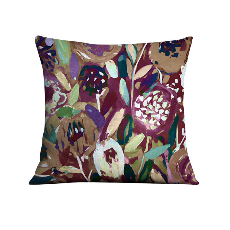 Coussin décoratif, Housse de coussin seulement - sans coussin, H 16 po x l 16 po