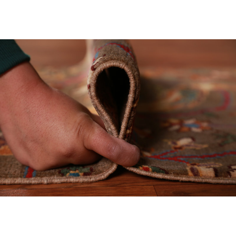 Tapis décoratif brun brun animaux Kazak 2x3