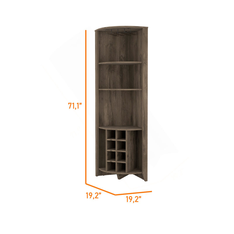 Armoire de coin Morgana, Brun