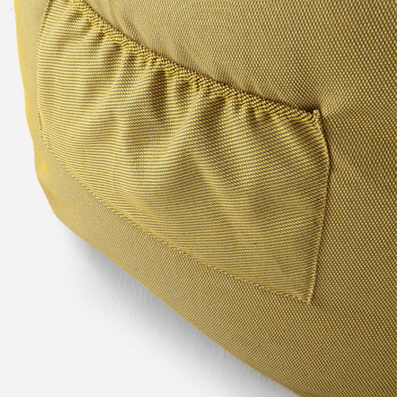 Canapé simple, H 23,62 po x l 54,33 po x P 43,3 po, Mélange de polyester jaune