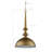Hopper Metal Pendant Light, Antique Gold