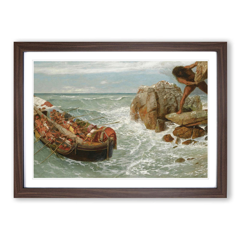 Arnold Bocklin - Single Picture Frame Painting, Walnut