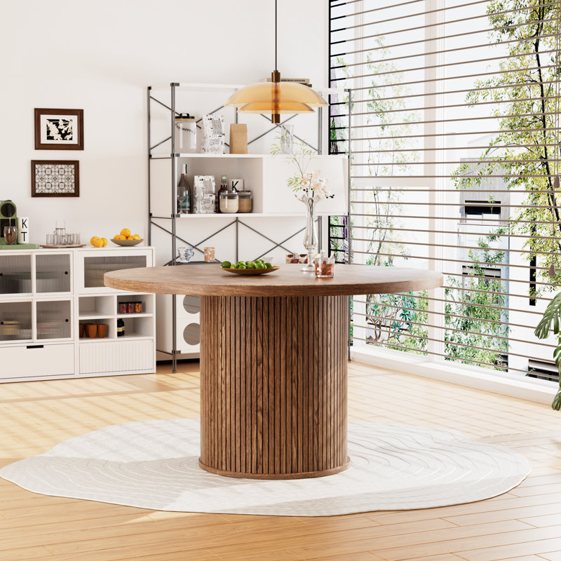 Oak Round Dining Table, Wood