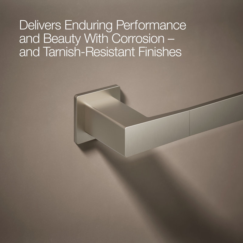 Honesty Towel Bar, 18"W, Vibrant Brushed Nickel