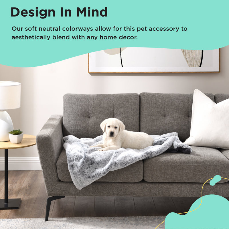 Gray Orthopedic Waterproof Medium Dog Blanket